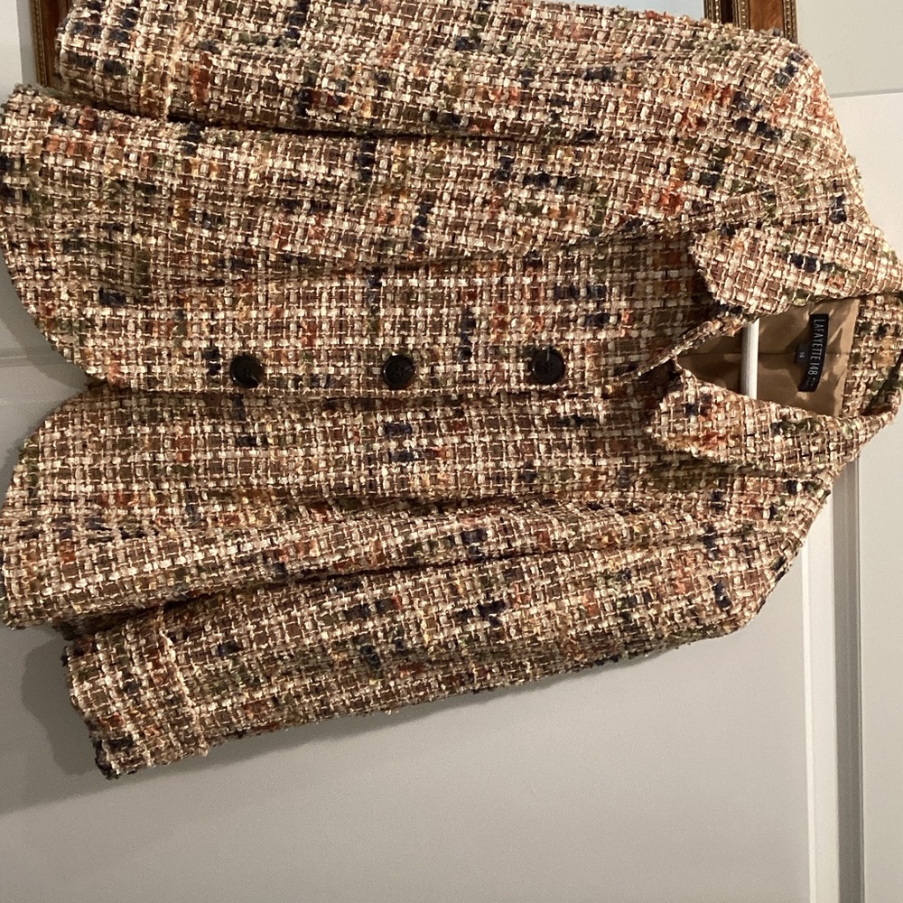 Lafayette 148 New York Multicolor Tweed Jacket